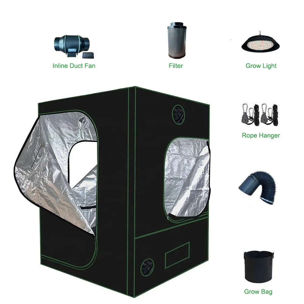 Direct Fabrikanten 240X120X200 4X8 Hydrocultuur Grote Duurzaam Tuin Plantengroei Greenhouse Indoor Groeiende Tenten complete Kit