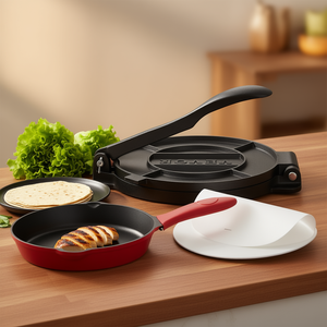 Prensa para tortillas Vevor de 10 pulgadas, herramienta de hierro fundido resistente para hacer chapati y roti - Product Image 2