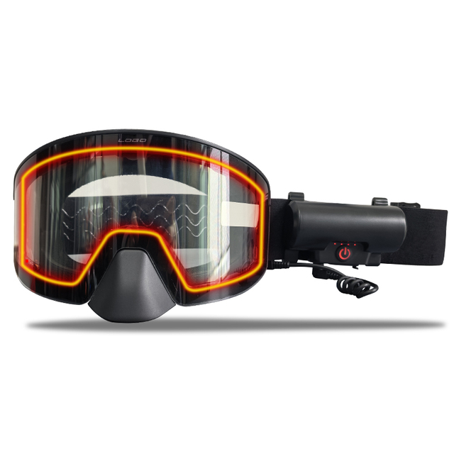 Custom Ski Glasses With Magnetic Suction Lnterchangeable Lens 100% UV400 Protection Snow Heated Snowmobile Goggles