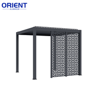 Pergolas de jardin au design personnalisé Pergolas bioclimatiques en aluminium antirouille 6x4 Pergola motorisée rétractable 6x3.6 en vente