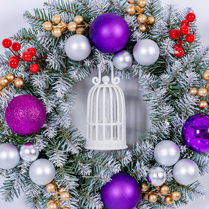 PVC Handmade Eco-Friendly Fireproof Modern <strong>Christmas</strong> Wreath Party Supplies Door Hanging <strong>Window</strong> <strong>Display</strong> Ornaments Wholesale EXW - Product Image 5