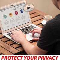 Kamera Laptop Telepon Motif Kustom Murah Penutup Kamera Web Geser Penutup Webcam Privasi dengan Logo
