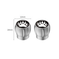 Capuchon de protection décoratif en alliage d'aluminium en forme de pétale et de patte d'ours pour tiges de valve de pneu de voiture, modification personnalisée du noyau de valve