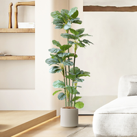 Plante artificielle en pot pour le plancher du pommier vert, faux arbre réaliste pour le décor d'affichage du hall d'entrée du salon