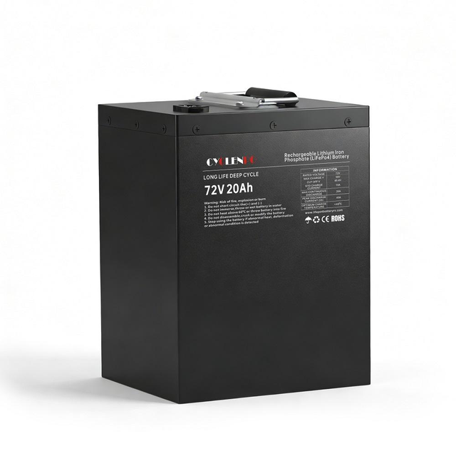 72V 20Ah Deep Cycle LiFePO4 Battery 6000 Cycles High Discharge for Electric Tricycle Cargo Bike Lead Acid Replacement with BMS