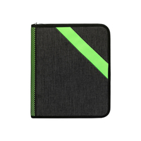 Productos de Archivo para Oficina, Carpeta con Cierre y Logotipo Personalizado, Carpeta Estándar de 3 Anillos, Bolsillos Interiores, Bolsa para Documentos, Carpeta de Archivo