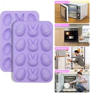 Moldes de Silicona para Huevos y Conejos de Pascua, Moldes de Silicona para Hornear para Chocolate - Product Image 2