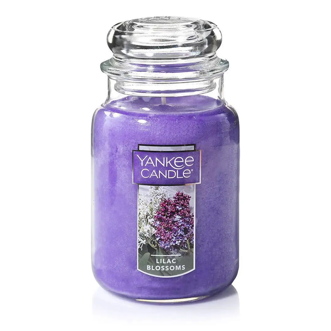 Wholesale Custom Scented Soy Wax Candle in Glass Jar for Home Decor Scented Candle Large Jar Candle Lilac Blossoms