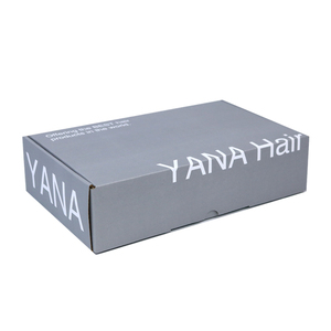 Wig Packaging Customized Luxurz Gray Corrugated Wig And Hair Extention Packaging Boxes