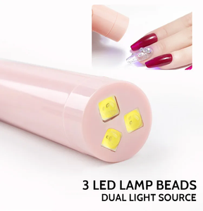 Mini secador <span class=keywords><strong>de</strong></span> uñas con batería <span class=keywords><strong>de</strong></span> 200mAh, linterna portátil Usb tipo bolígrafo, máquina <span class=keywords><strong>de</strong></span> terapia <span class=keywords><strong>de</strong></span> <span class=keywords><strong>luz</strong></span> LED, lámpara <span class=keywords><strong>ultravioleta</strong></span> para hornear - Product Image 6