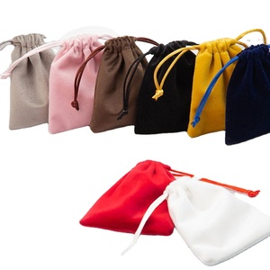 Pouches Velvet Drawstring Bag Wholesale Jewelry Pouch Gift Bag Drawstring Jewellery Packaging - Product Image 1
