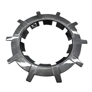 Capuchon de moyeu de construction de roue en fibre de carbone véritable état neuf pour <span class=keywords><strong>Brabus</strong></span> 19 "20" 21 "22" 23 "24" pouces - Product Image 1