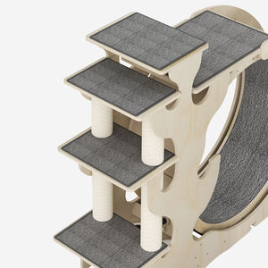 مصنع فاخر مخصص القط تشغيل صامت المنزل التفاعلية لعبة القط ممارسة عجلة الجري الحيوانات الأليفة خدش عجلة مفرغة - Product Image 4