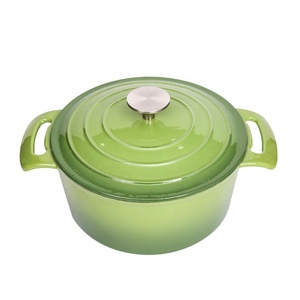 Ensemble de <span class=keywords><strong>casseroles</strong></span> et marmites Longkey en fonte émaillée céramique, classiques, antiadhésives, écologiques, compatibles gaz et <span class=keywords><strong>induction</strong></span> - Product Image 2