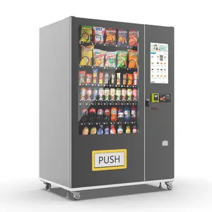 中国工厂新到货数字定制大22英寸触摸自动售货机饮料零食广告屏幕自动售货机