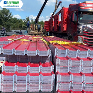 PVC Synthetic Resin Roof Sheet/ Tile Vietnam Manufacturer <b>Outdoor</b> Roof Tiles High Quality New 5 Waves ASA PVC 4 Layers Plastic - Product Image 2