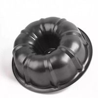 Moule à pain et à gâteau en acier au carbone de haute qualité, antiadhésif, noir, résistant au four, en forme de citrouille
