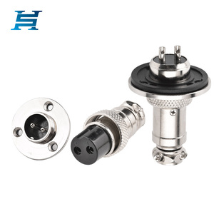 Gx16 Nhà Máy 7-Ngày Giao Hàng 2-10 Lõi Mặt Bích Ổ Cắm Hàng Không Kết Nối Gx16 Mặt Bích Loại Đĩa Loại Hàn Cáp Cho Điện - Product Image 1