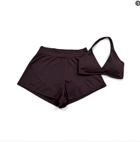 Ensembles pour femmes respirants effet seconde peau, ensemble short de yoga pour Pilates, sports, course en plein air, fitness, grandes tailles