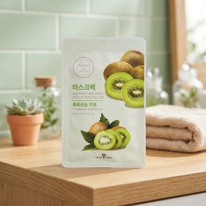 Lingettes de Soin Coréennes à l'Extrait de Kiwi, Essentielles pour Éclaircir, Hydrater et Apaiser la Peau, Enrichies en Vitamine C, 10 Lingettes - Product Image 3
