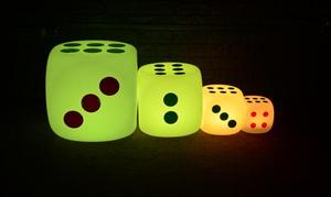 Di Động Ngoài Trời Thanh Và Đồ Nội Thất Phòng Chờ Rgb Màu Sắc Thay Đổi Nhựa 3d Phát Sáng Cube Chiếu Sáng Led Xúc Xắc Ghế - Product Image 2