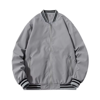 Veste coupe-vent unisexe à col montant, logo personnalisé OEM ODM, automne, imperméable, veste bomber, vestes pour hommes et femmes