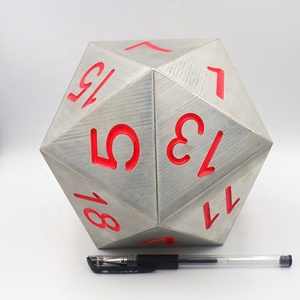 Fabricant-Direct personnalisé <span class=keywords><strong>20</strong></span>-Face grand jeu de <span class=keywords><strong>dés</strong></span> en métal polyédrique solide D6 D20 <span class=keywords><strong>dés</strong></span> de jeu pour les numéros - Product Image 4