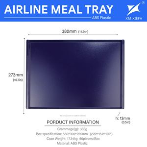 Plateau repas en plastique ABS anti-rayures avec film protecteur pour la restauration en vol et le service de repas en avion - Product Image 2