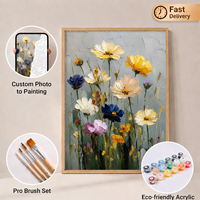 Peinture à l'huile pour adultes SONGWOO ART, fleurs sauvages, décoration murale pour la maison, peinture acrylique personnalisée à faire soi-même par numéros
