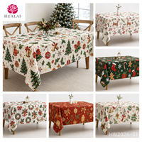 Nappe rectangulaire HuaLai 8ft x 10ft en polyester imprimée Halloween (citrouille, chat noir, toile d'araignée) pour fêtes et événements à domicile