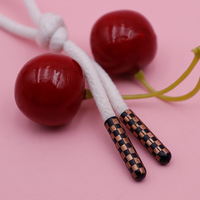 Embouts de lacets en plastique noirs et marron à motif damier, forme dôme, pour baskets et cordons de sweat-shirt