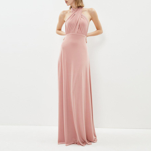 <span class=keywords><strong>Robe</strong></span> de <span class=keywords><strong>demoiselle</strong></span> <span class=keywords><strong>d</strong></span>'<span class=keywords><strong>honneur</strong></span> en Satin <span class=keywords><strong>rose</strong></span> de haute qualité personnalisée pour femmes - Product Image 4