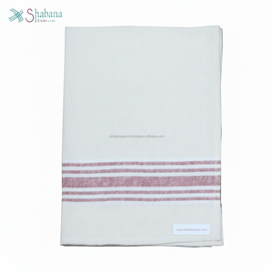 100% algodón Kikoy Toalla de playa Diseño de patrón de rayas Toallas de plato Premium hechas a mano Técnicas tejidas Diseño diferente de la India - Product Image 1