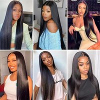 Wig Rambut Asli Brasil Grosir, Wig Rambut Asli Hd Full Lace, Wig Hd Lace Frontal Tanpa Lem untuk Wanita Kulit Hitam dari Vendor