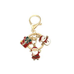 Llavero Navideño de Aleación con Diseño de Santa, Copo de Nieve y Árbol de Navidad, Colgante de Regalo Creativo de Dibujos Animados - Product Image 5