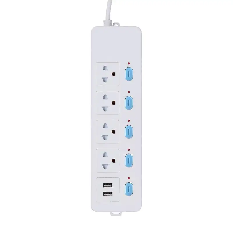Newly Design Universal 4 Outlet Usb-c Surge Protector Power Strip with 2 Usb Ports Socket and Switch
