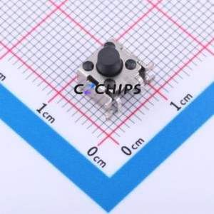TS-1045AD-A5B3-D2 Tactile Switch SMD Switch Single Pole Single Throw Round Button 2.5N Horizontal Mount - Product Image 1