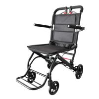 Fauteuil roulant de transport économique en acier, fauteuil roulant pliable pour personnes âgées/adultes, chaise de transfert portable avec freins