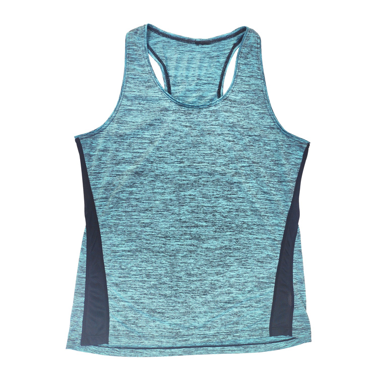 Sports Vest Top Cross Back Strappy Yoga Vest Ladies Loose Fitness Run Workout Women's Tops Tank Regular Fit Poly Racerback