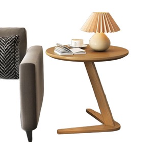 Mesa auxiliar sencilla de madera, mesa auxiliar de madera maciza, mesa auxiliar para sofá de salón, mesa de centro, mesa auxiliar móvil, estante para cabecera de cama - Product Image 2