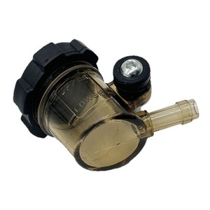 Réservoir d'huile de frein pour moto Adelin, gobelet transparent marron pour système de freinage modifié, ajustement universel - Product Image 5