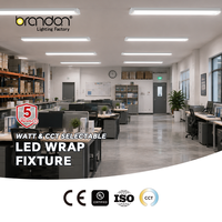 Luminaire linéaire LED encastré commercial à faible éblouissement, 50 000 heures de durée de vie, pour couloirs, halls et escaliers