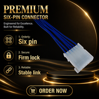Cable de 6 Pines con Núcleo de Cobre, Arnés de Cableado, Adaptador para Computadora Automotriz