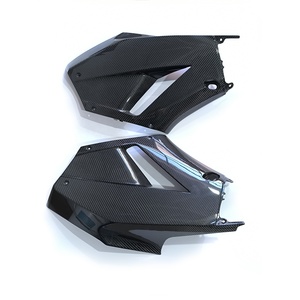 Fibra de carbono motocicleta peças carbono brilhante carenagens laterais para Honda CBR600RR 2013 - Product Image 2