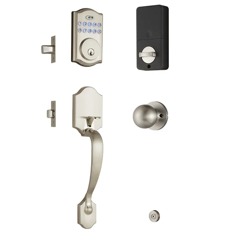 Smart Digital Handgreep Lock Set Keyless Deadbolt Lock Elektrische Handgreep Voordeur Slot Met Toetsenbord