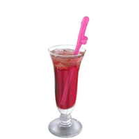 Pailles en plastique colorées en forme de pénis pour enterrement de vie de jeune fille, décorations de fête prénuptiale pour adultes, pailles à boire pour soirées entre filles - Vente en gros