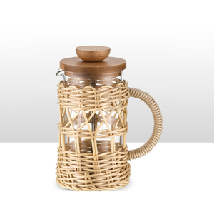 Cafetera Francesa Rústica con Asa de Bambú, Base de Corcho y Diseño Resistente al Calor, de 350-1000 ml, para Momentos de Café Acogedores - Product Image 6