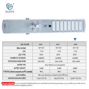 ไฟถนนโซลาร์เซลล์ LED ออลอินวัน ทำความสะอาดตัวเองอัตโนมัติ กันน้ำ IP65 โครงอะลูมิเนียม แบตเตอรี่ในตัว 190lm/W สำหรับงานวิศวกรรม - Product Image 3