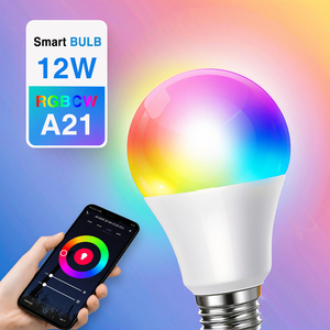 หลอดไฟ LED อัจฉริยะ A19 ขั้ว E27 12W 2.4G WiFi บลูทูธ ควบคุมผ่านแอพ RGB WW CW เปลี่ยนสีได้ ใช้งานร่วมกับ Alexa และ Google Home - Product Image 1