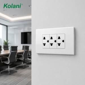 เต้ารับไฟฟ้าแบบโมดูลาร์ติดผนัง 3 ขา ขนาดเล็ก รุ่นมาตรฐานไทย 16A 250V สีขาว พร้อมฝาครอบป้องกันเด็กแบบกันไฟดูด - Product Image 6